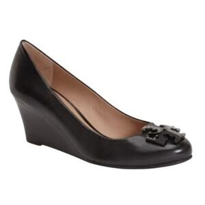 Tory Burch Lowell Black Wedge Sz. 7.5